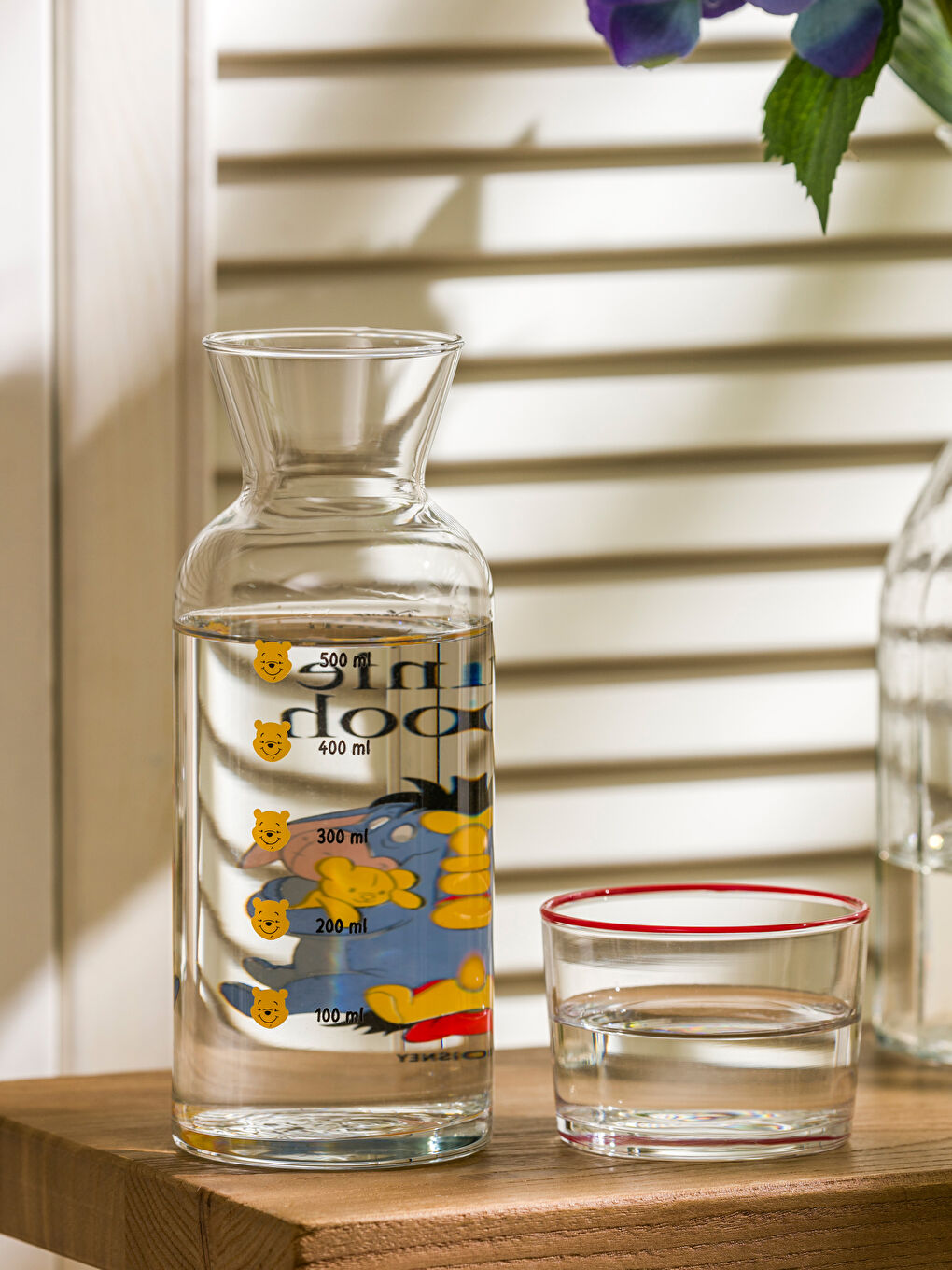 Winnie The Pooh Printed Glass Water Bottle 700 ml -S5IC80Z8-F9C