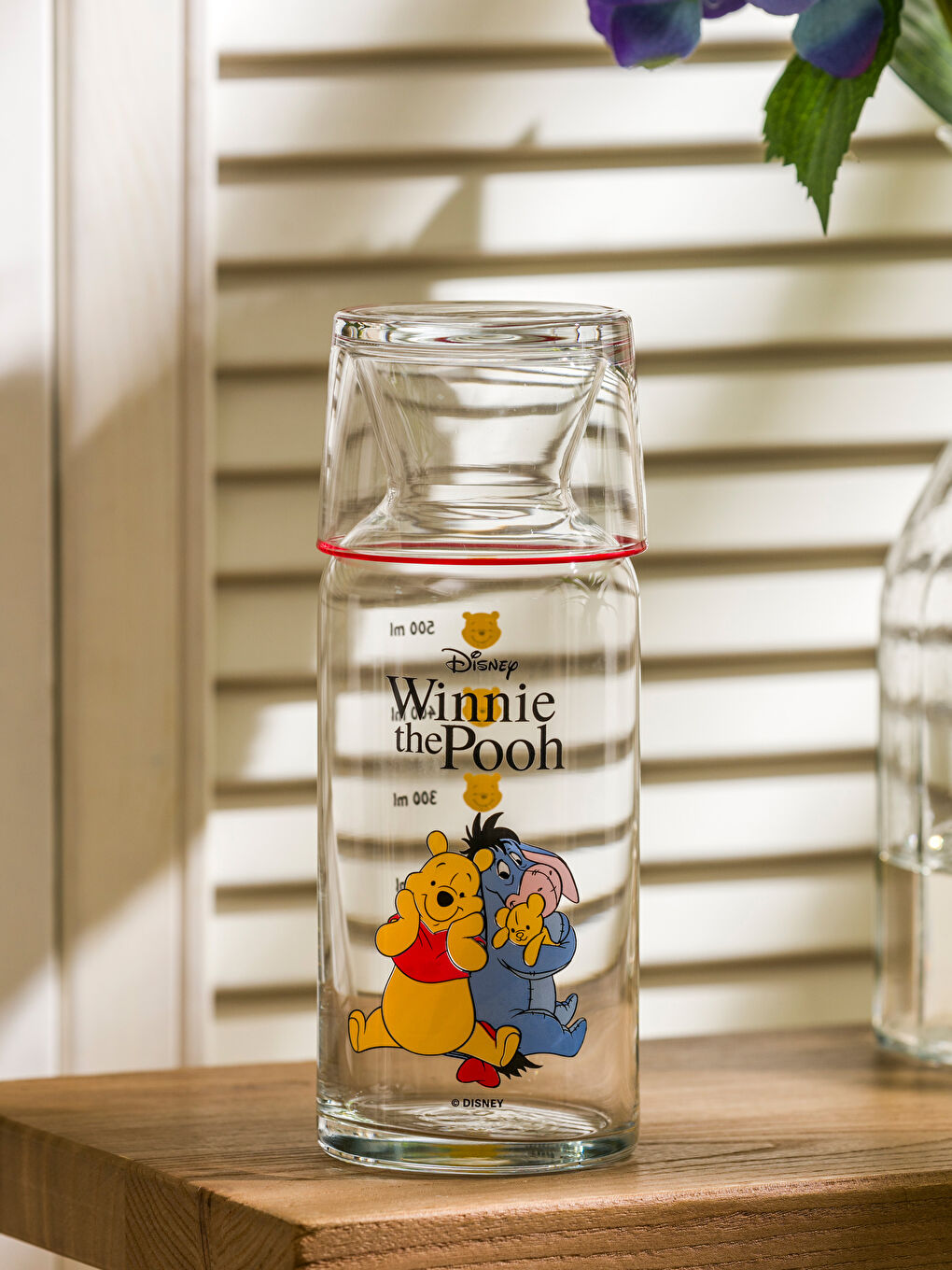 Winnie The Pooh Printed Glass Water Bottle 700 ml -S5IC80Z8-F9C