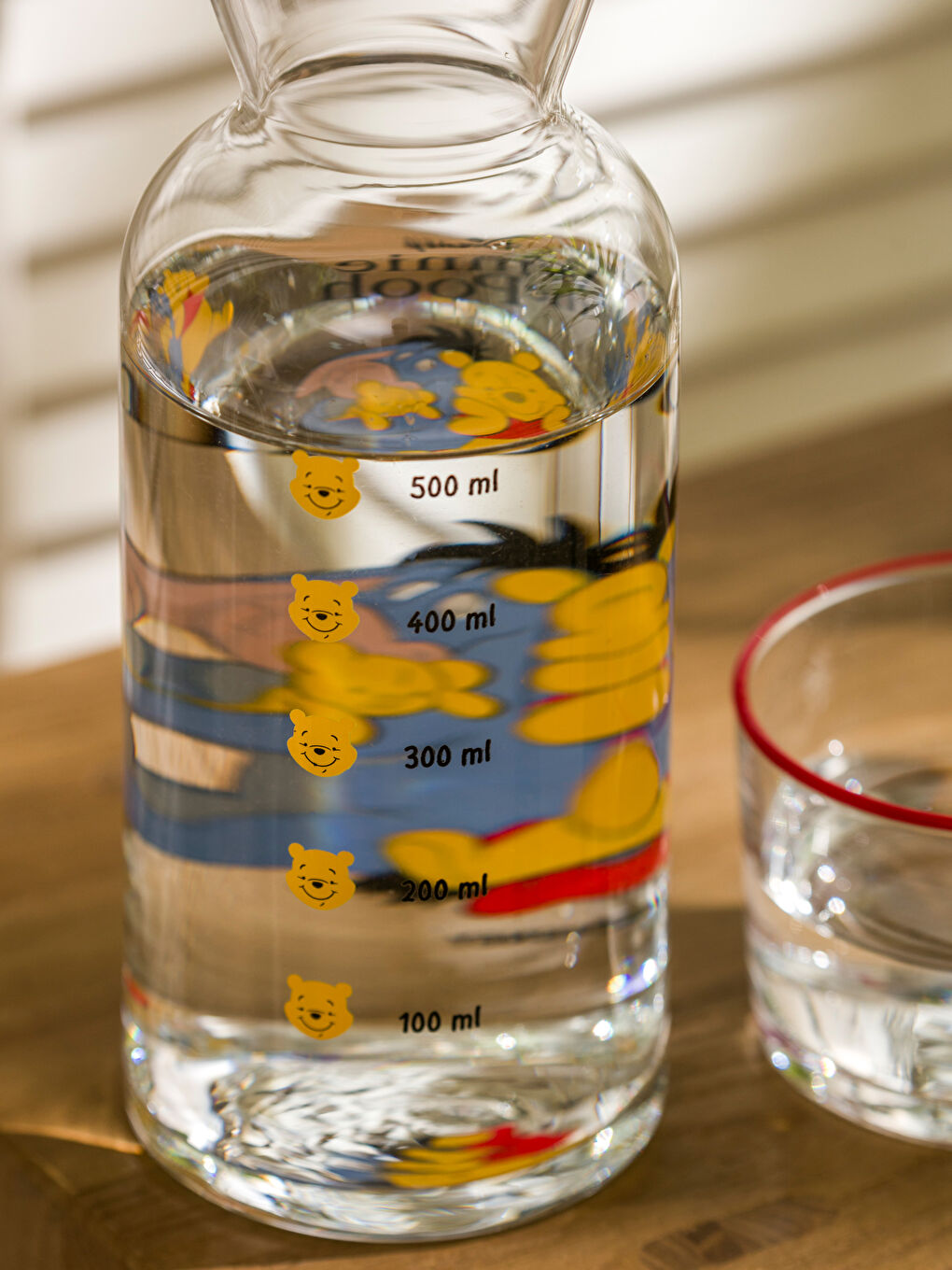 Winnie The Pooh Printed Glass Water Bottle 700 ml -S5IC80Z8-F9C