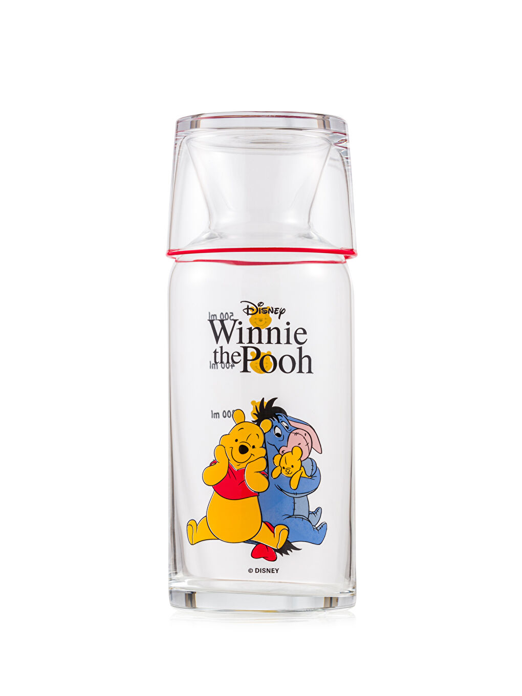 Winnie The Pooh Printed Glass Water Bottle 700 ml -S5IC80Z8-F9C