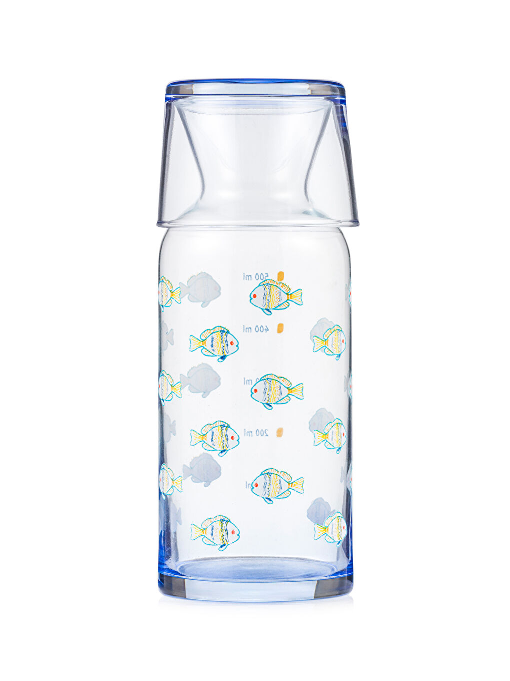 LCW HOME Karişik Balık Baskılı Cam Sürahi 600 ml - 5