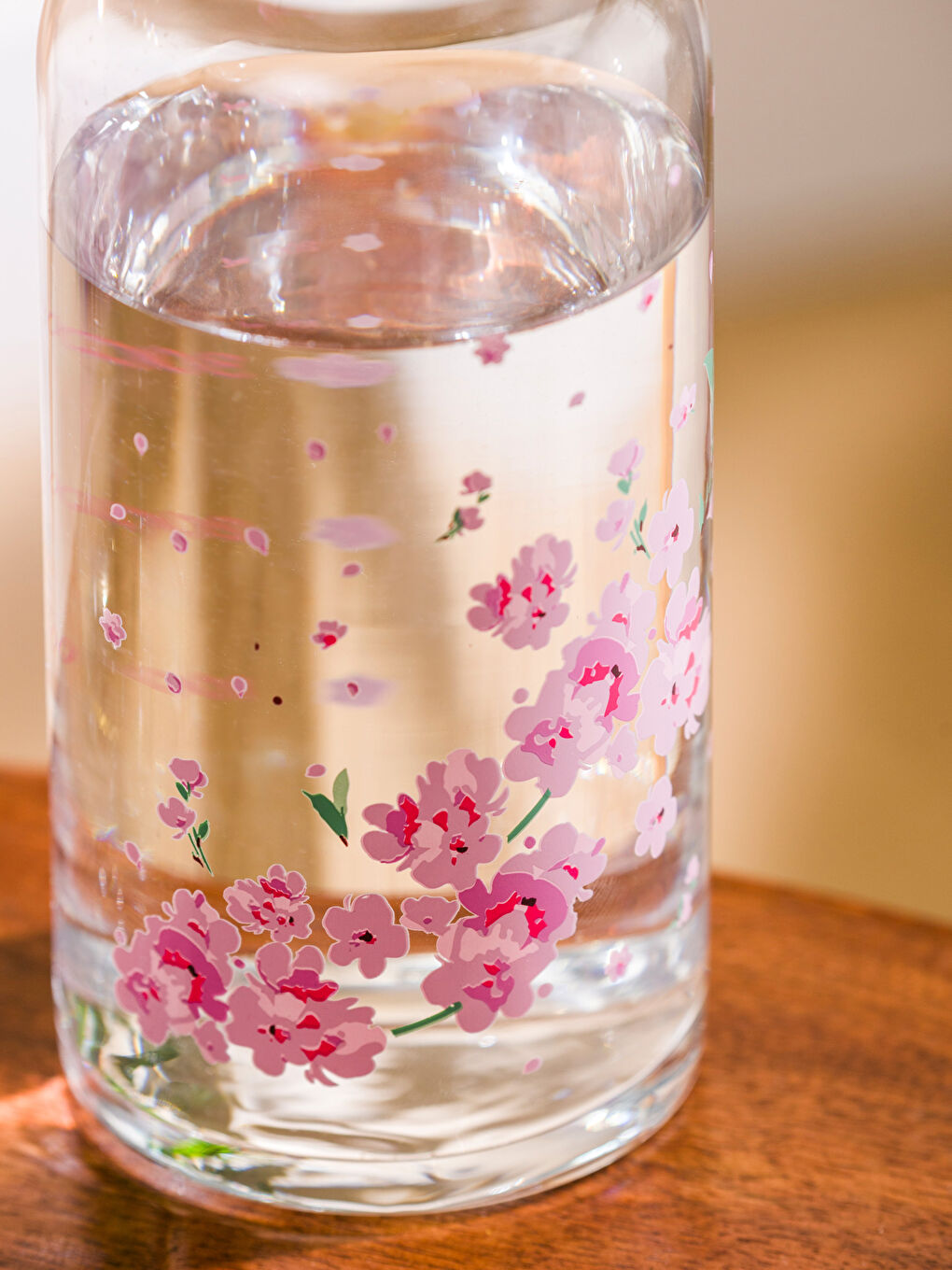 LCW HOME Karişik Çiçek Baskılı Cam Sürahi 700 ml - 3