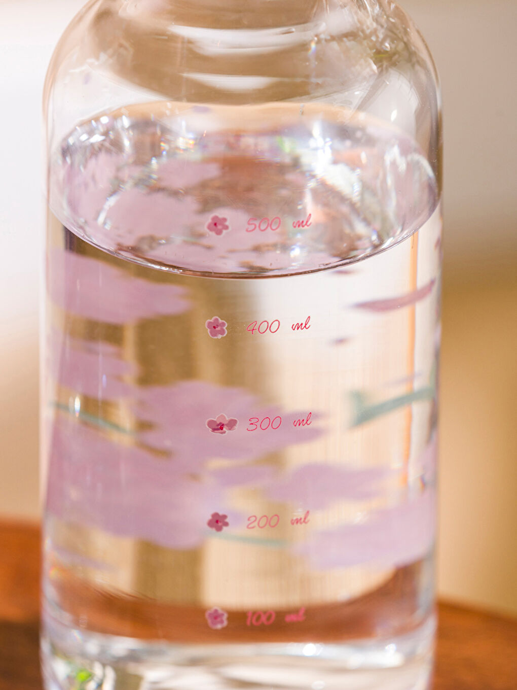 LCW HOME Karişik Çiçek Baskılı Cam Sürahi 700 ml - 4