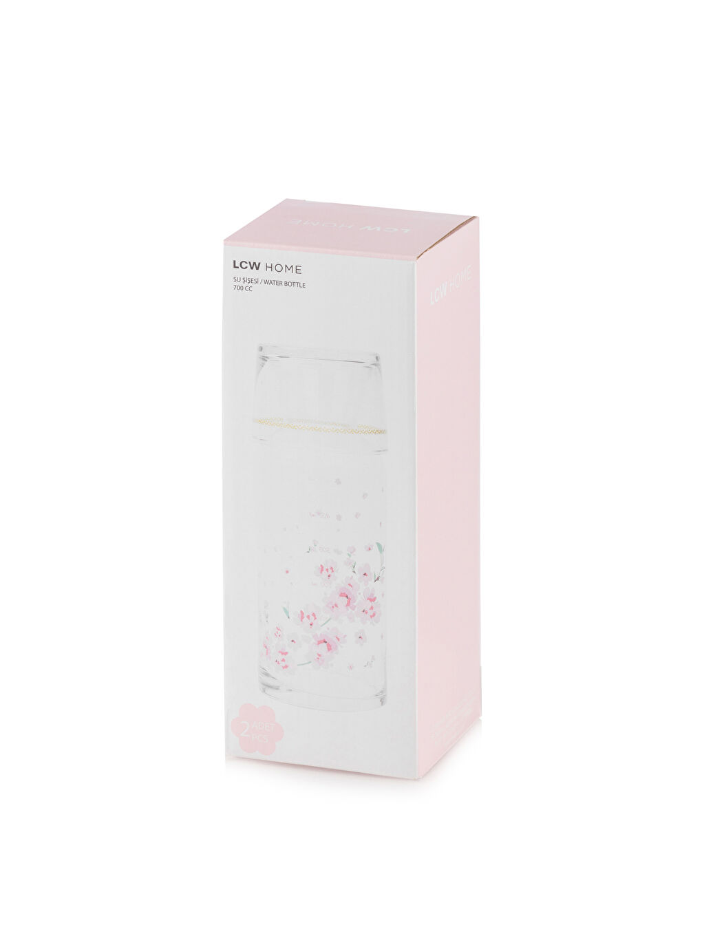 LCW HOME Karişik Çiçek Baskılı Cam Sürahi 700 ml - 5