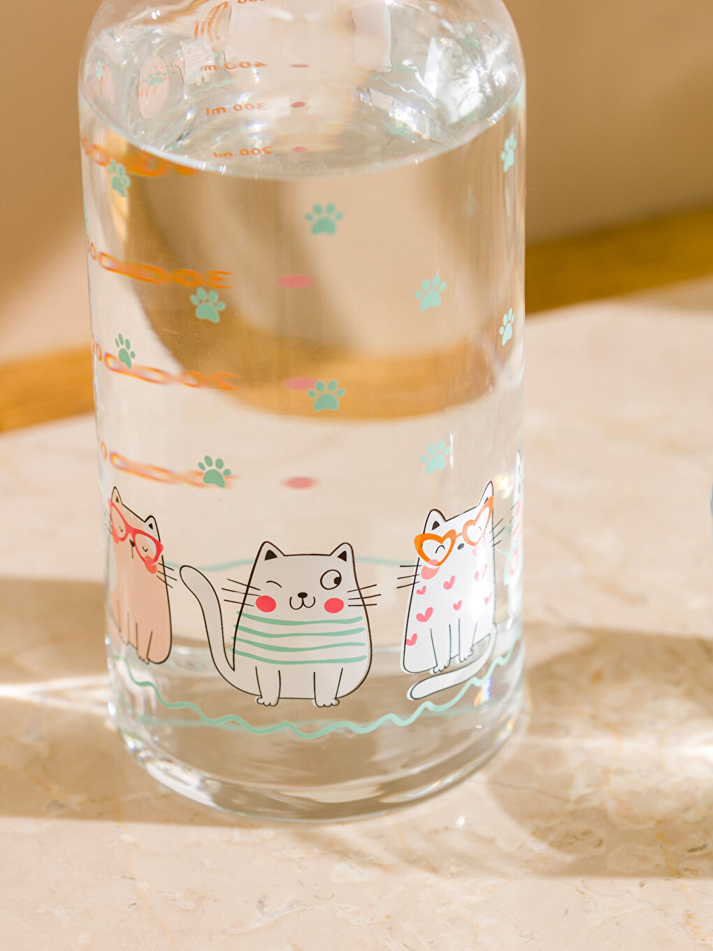 Cat Printed Bedside Pitcher 500 ml -S5IC91Z8-F9C