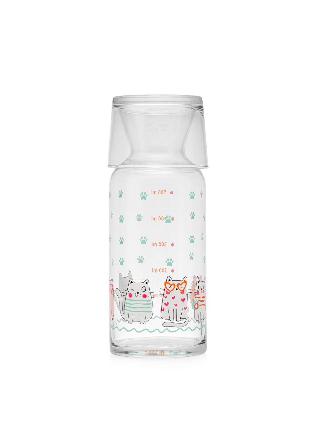 Cat Printed Bedside Pitcher 500 ml -S5IC91Z8-F9C