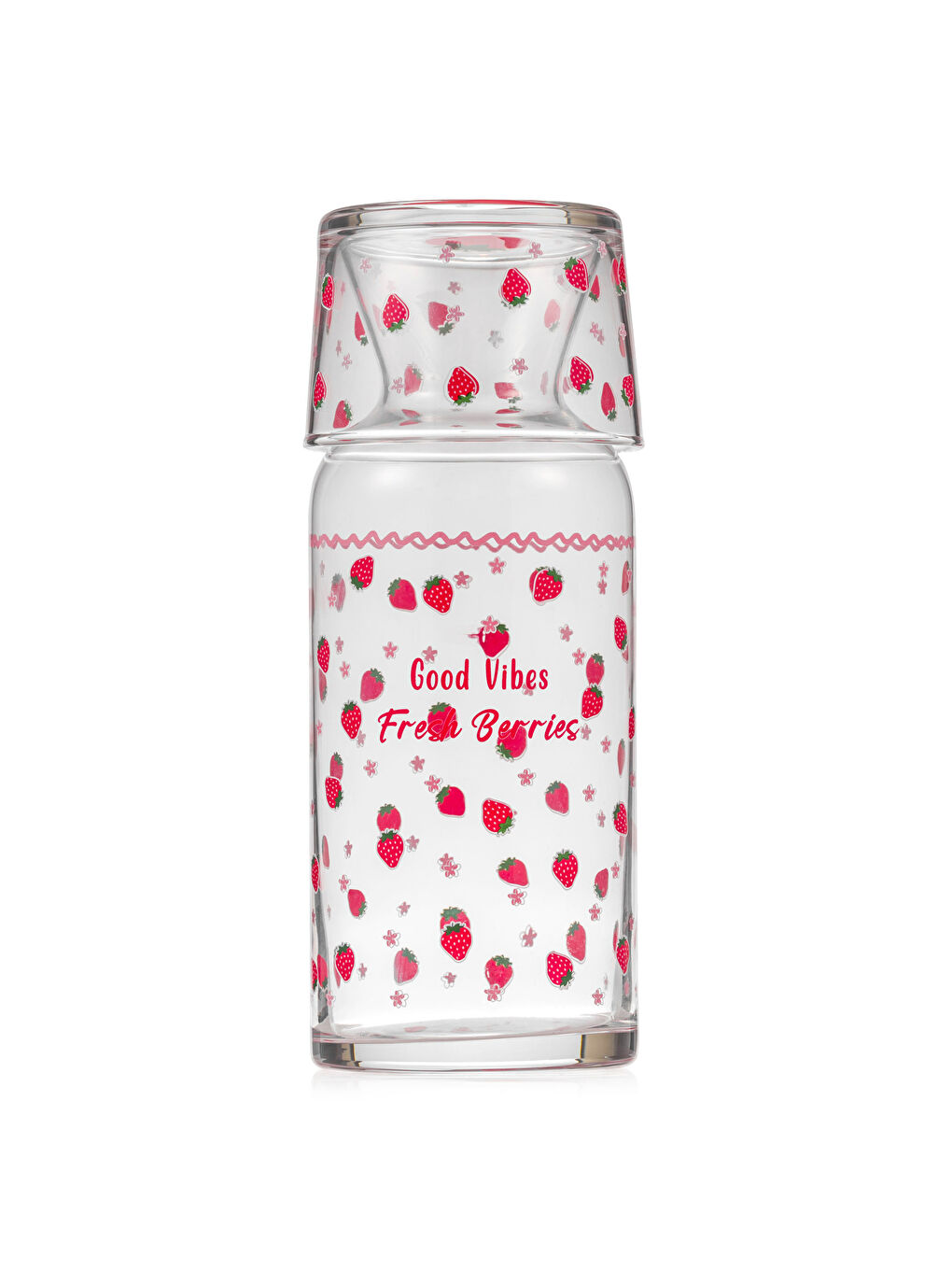 LCW ACCESSORIES Karişik Çilek Baskılı Cam Sürahi 700 ml - 6