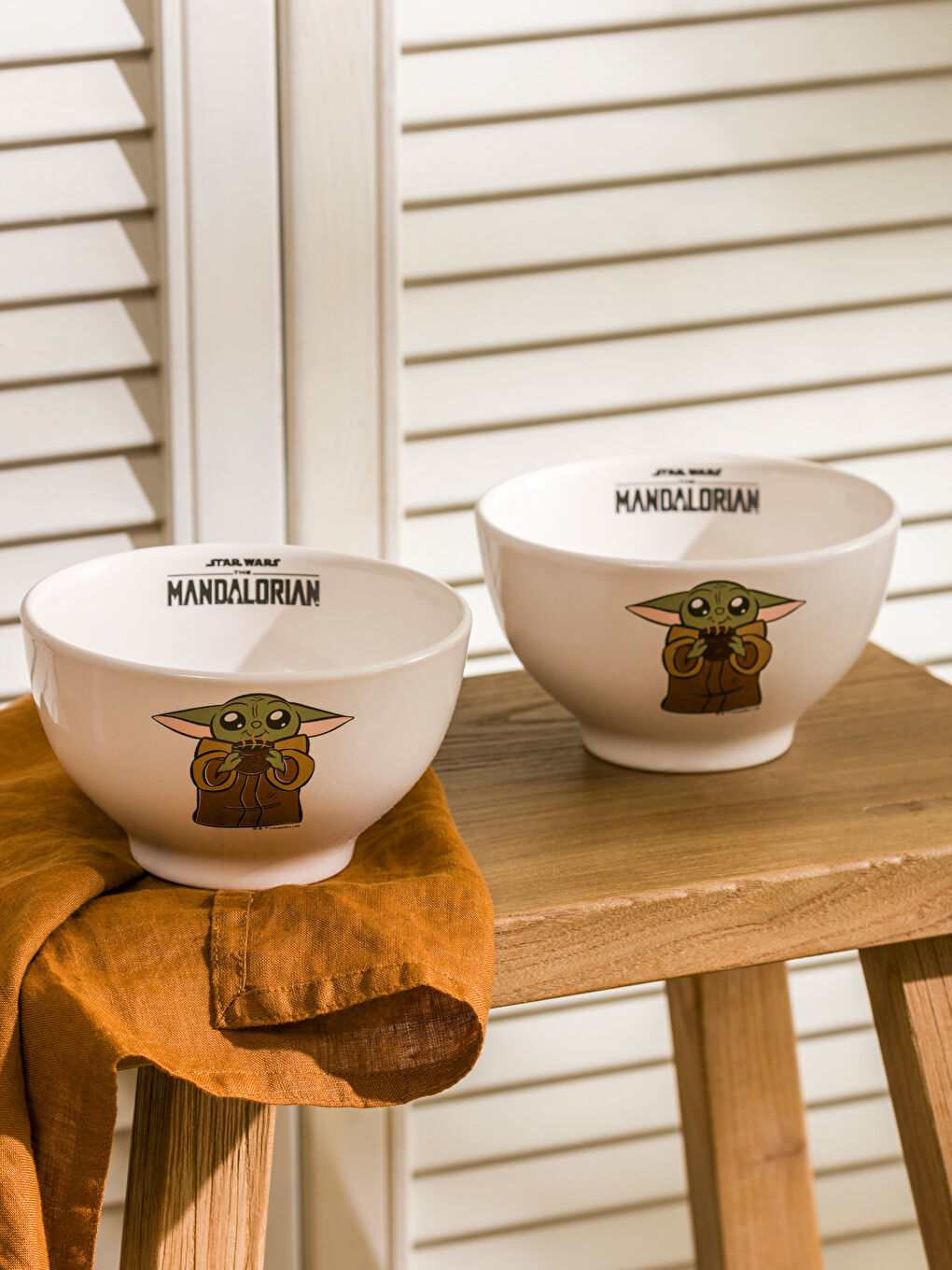 LCW HOME Karişik Yoda Baskılı Seramik Kase 2'li 15 cm