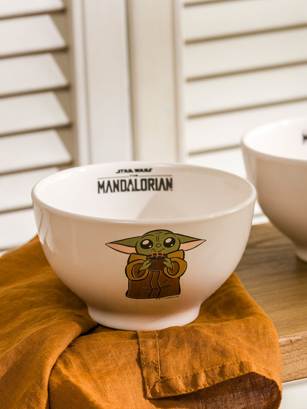 LCW HOME Karişik Yoda Baskılı Seramik Kase 2'li 15 cm - 1