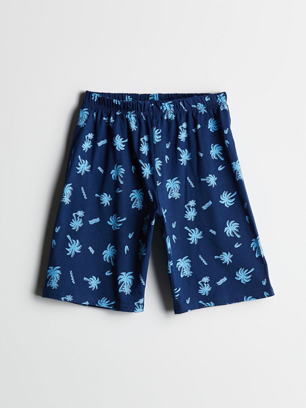 Lacivert Beli Lastikli Erkek Çocuk Pijama Şort