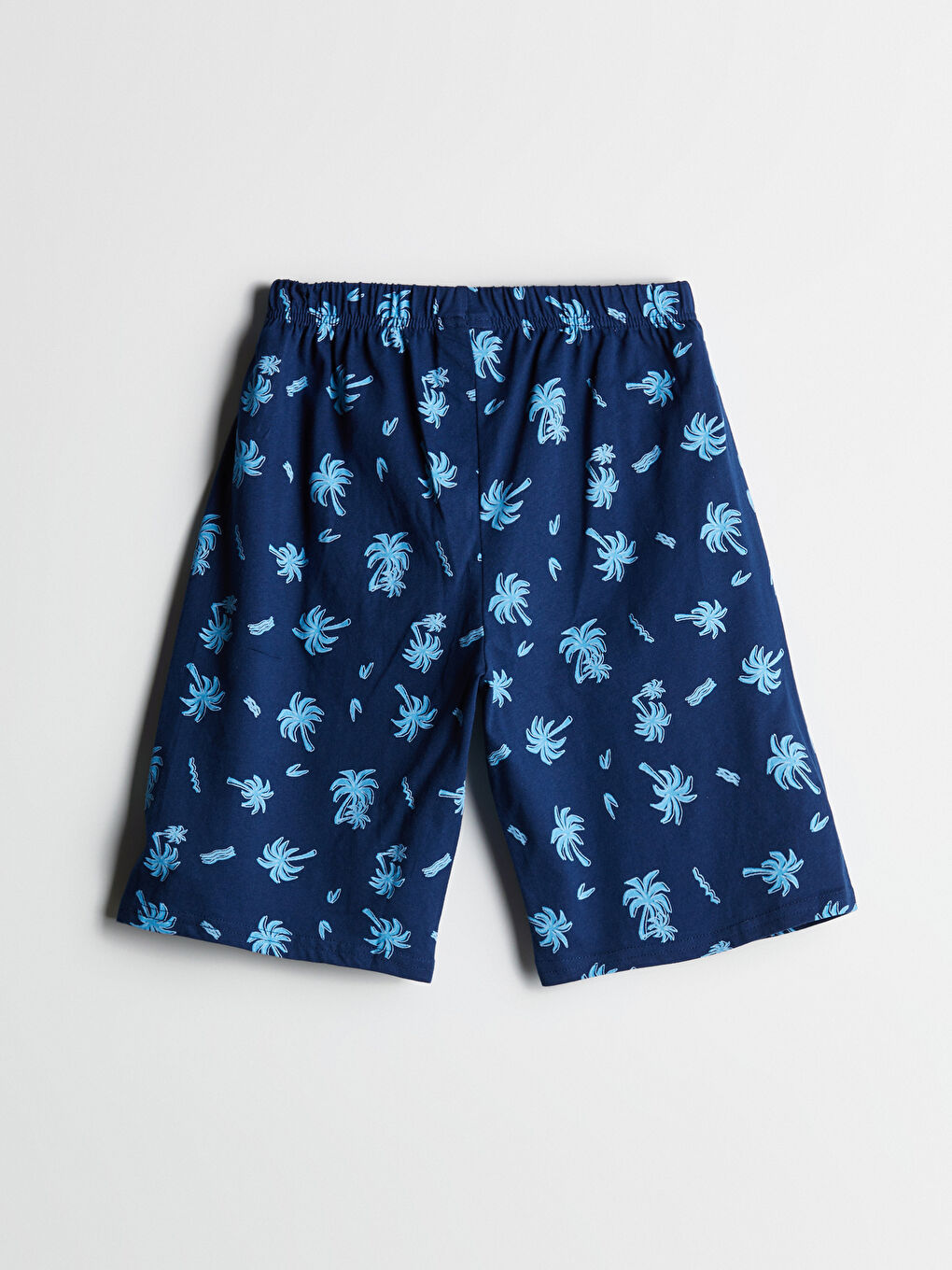 Lacivert Beli Lastikli Erkek Çocuk Pijama Şort-1