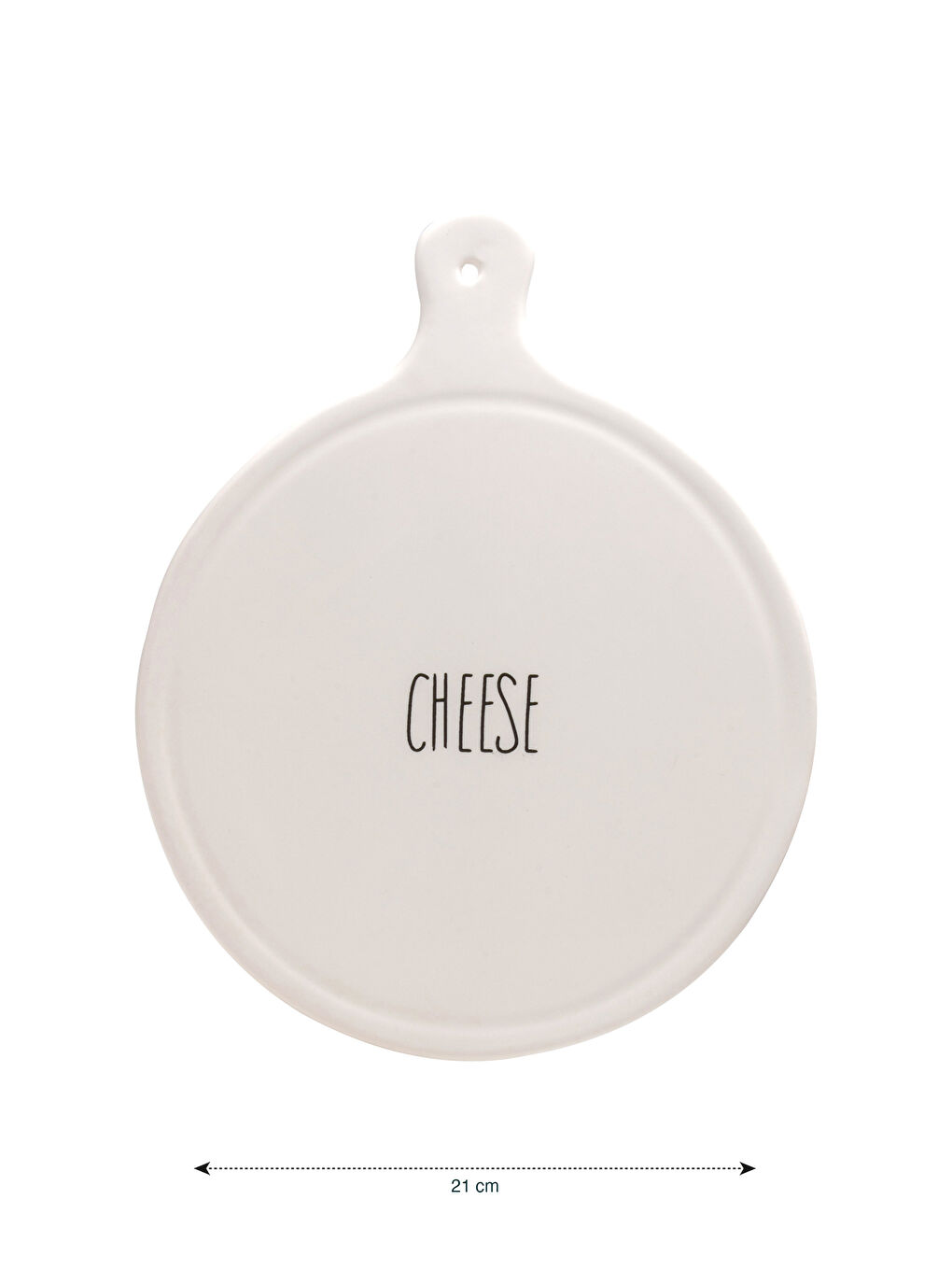 Ekru Baskılı Seramik Sunum Tabağı 21 cm-3