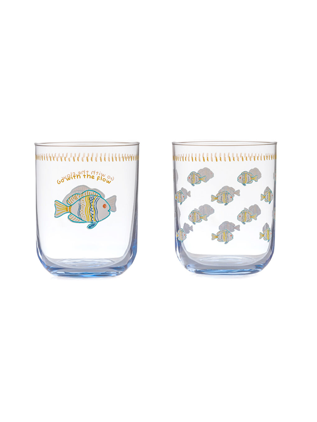 LCW HOME Karişik Baskılı Cam Bardak Seti 3'lü 350 ml - 4