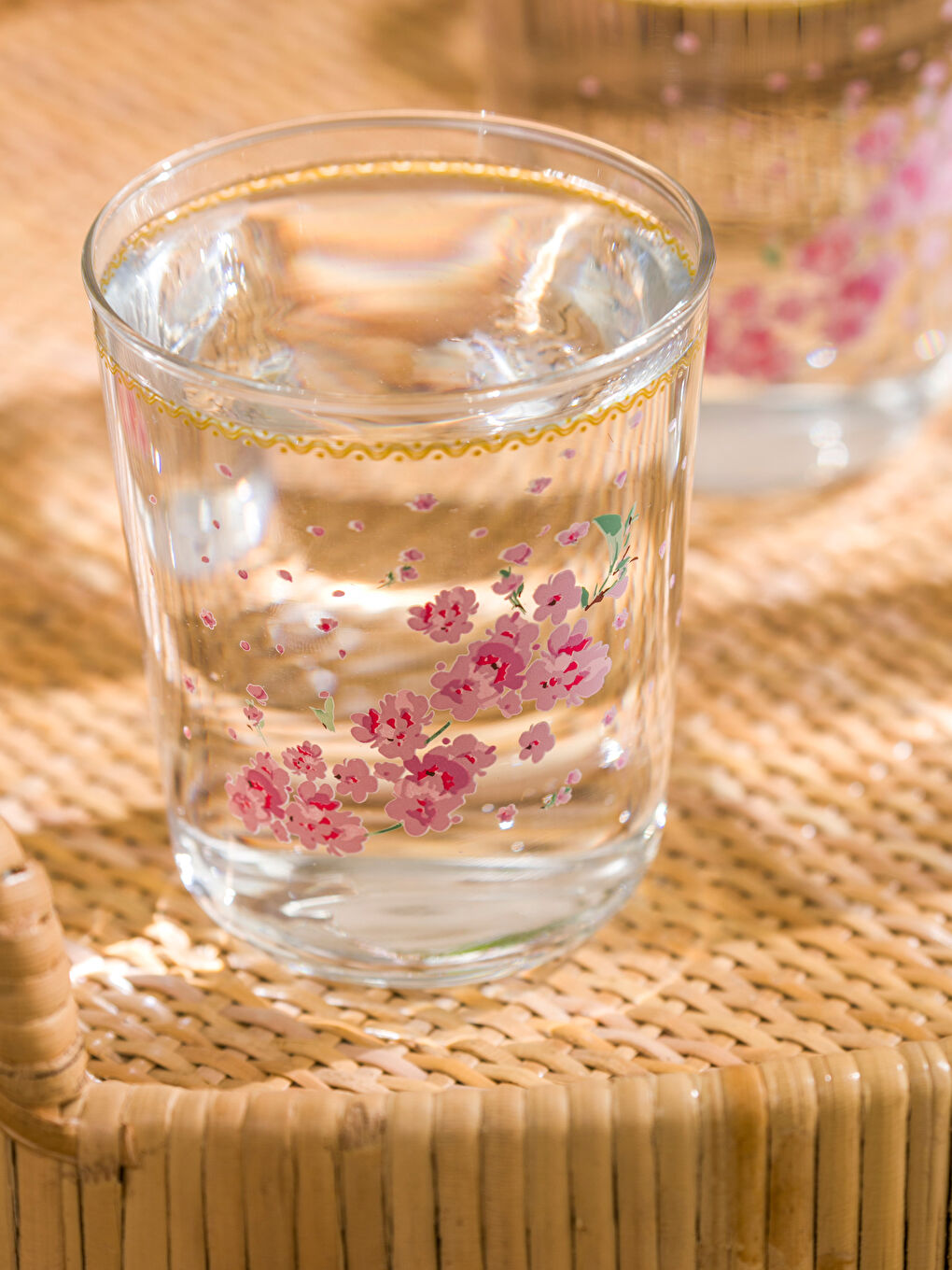 LCW HOME Karişik Çiçekli Cam 3'lü Bardak Seti 315 ml - 2