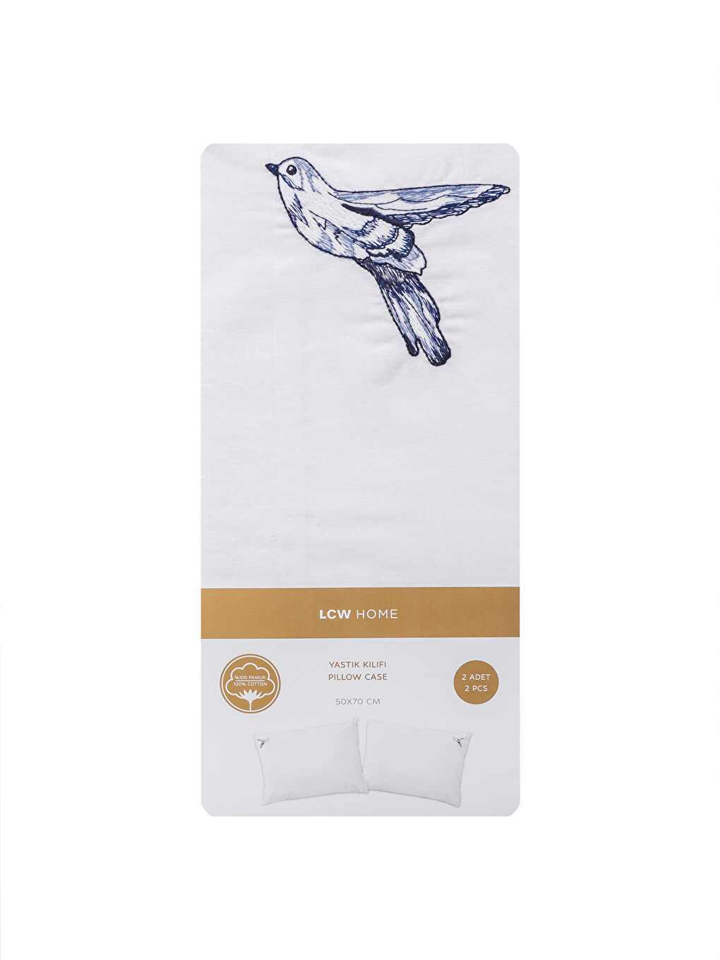 Cotton Embroidered Pillowcase 2 Pcs 50x70 Cm -S5IF53Z8-J5E