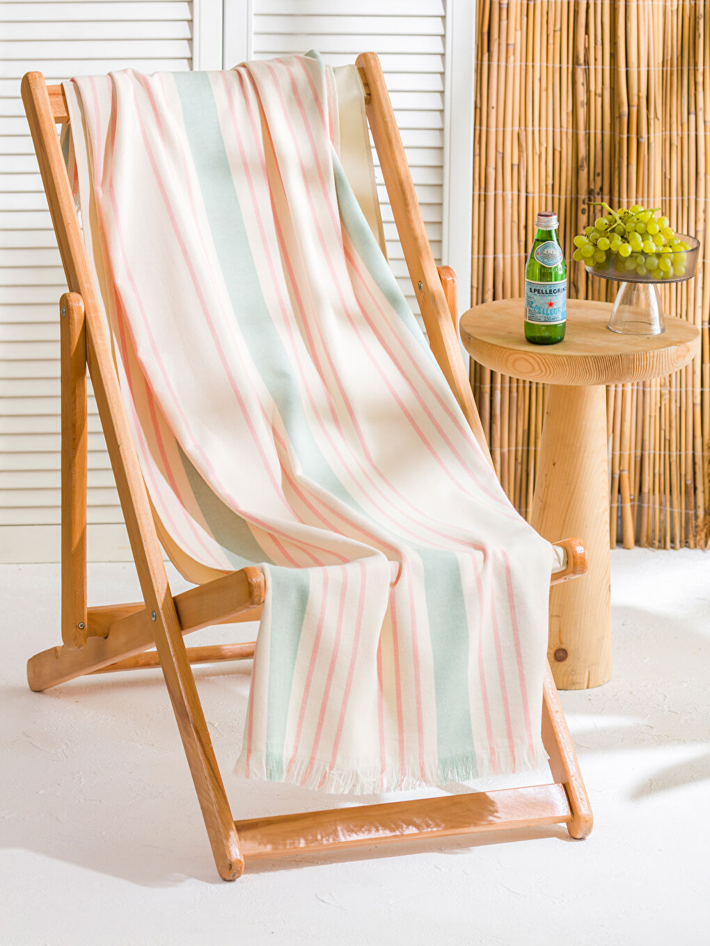 LCW ACCESSORIES Striped Women's Beach Towel 70x150 cm -S5IG19Z8-LRA