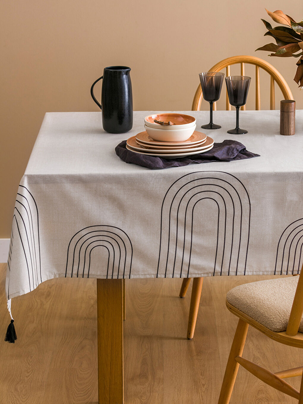 Striped Tablecloth 150x220 cm -S5IH58Z8-LQJ