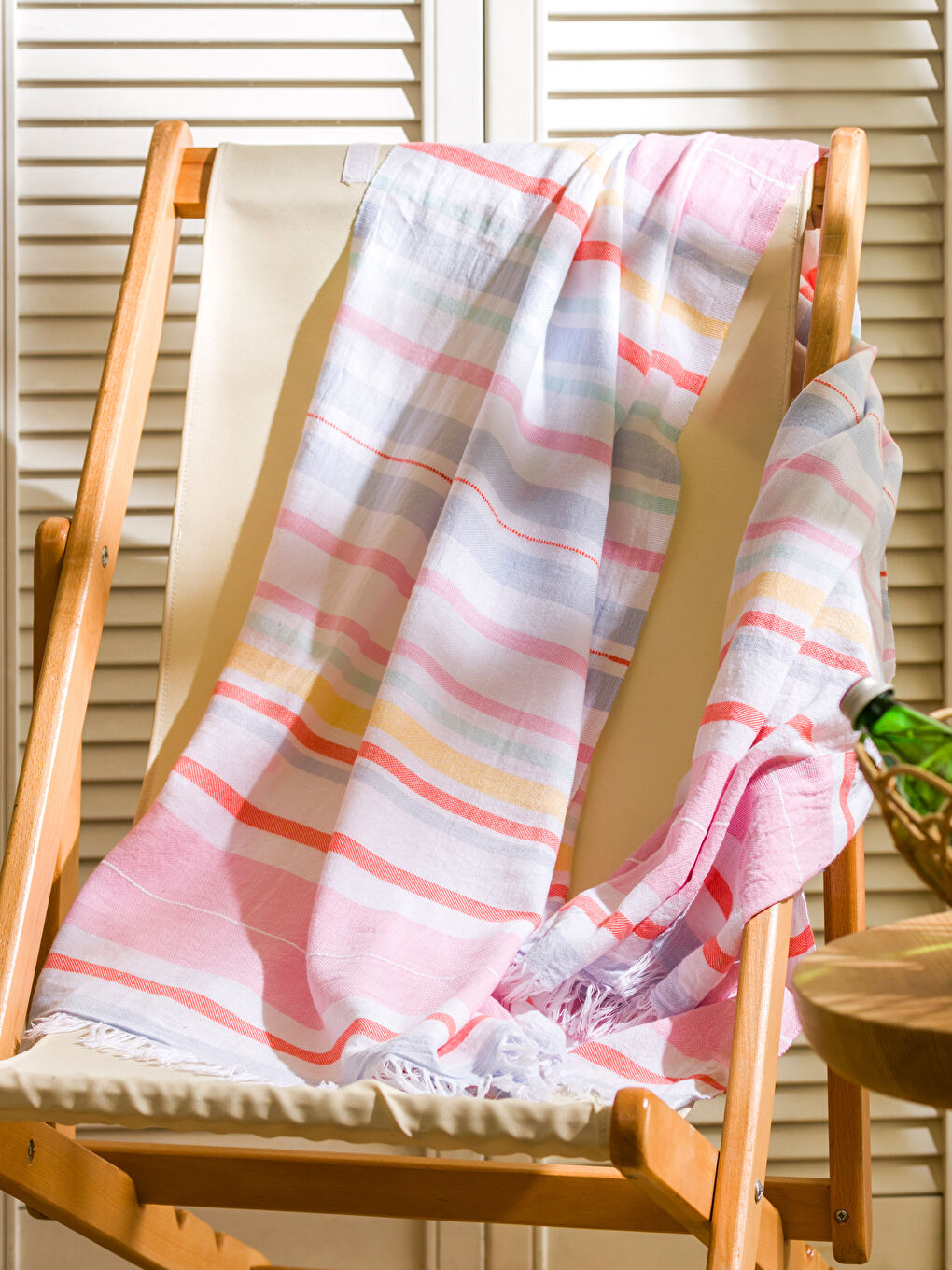 Karışık Çizgi Desenli Peştamal Havlu 90x165 cm