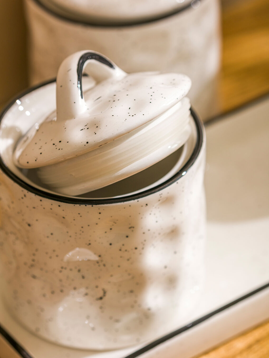 Siyah Seramik Saklama Kabı Seti 3'lü-2