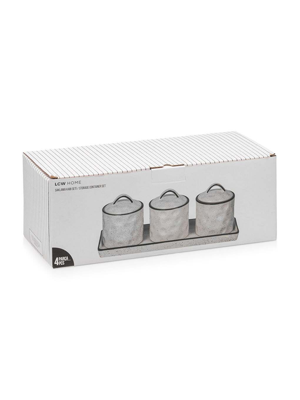 Siyah Seramik Saklama Kabı Seti 3'lü-3