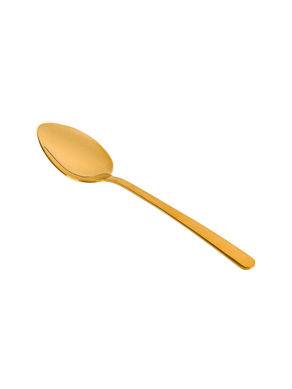 Sarı 6 Parça Metal Tatlı Kaşığı-3