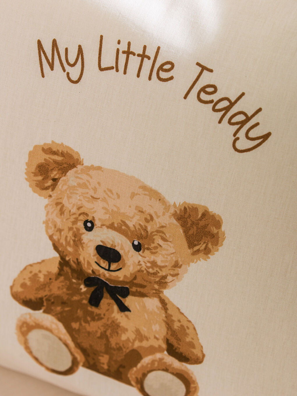 LCW HOME Ekru Ayı Teddy Baskılı Bebek Nevresim Takımı - 2