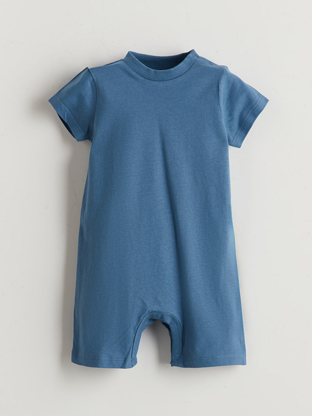 Mavi Basic Erkek Bebek Penye Tulum