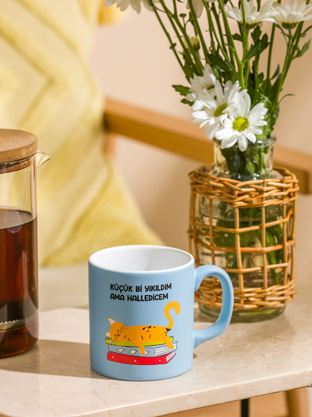 Karışık Kedi Baskılı Seramik Kupa 320 ml