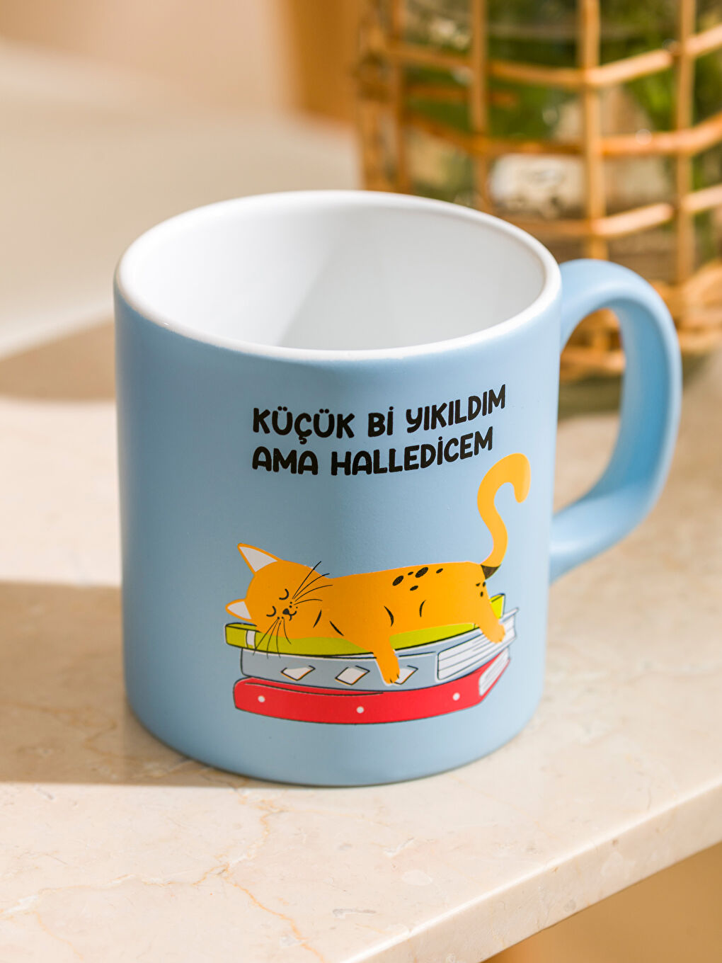 Karışık Kedi Baskılı Seramik Kupa 320 ml-1