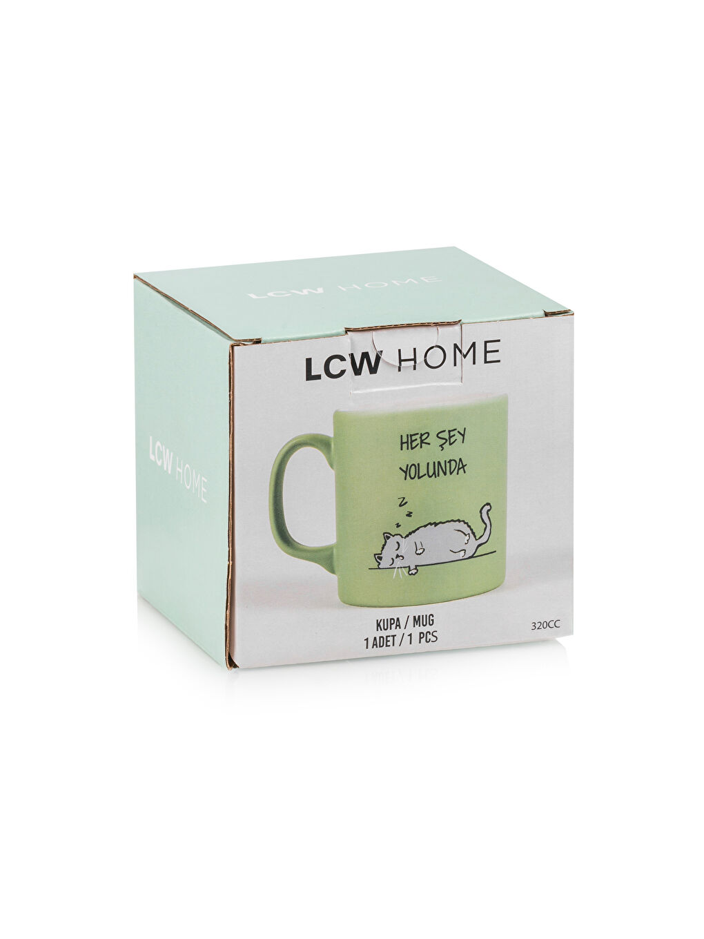 LCW HOME Karişik Baskılı Seramik Kupa 320 ml - 3