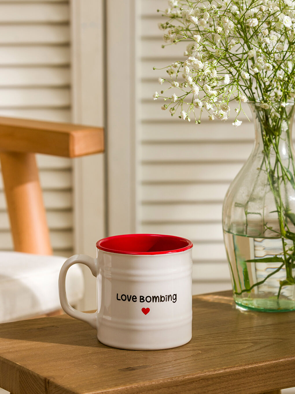 LCW HOME Beyaz Yazı Baskılı Seramik Kupa