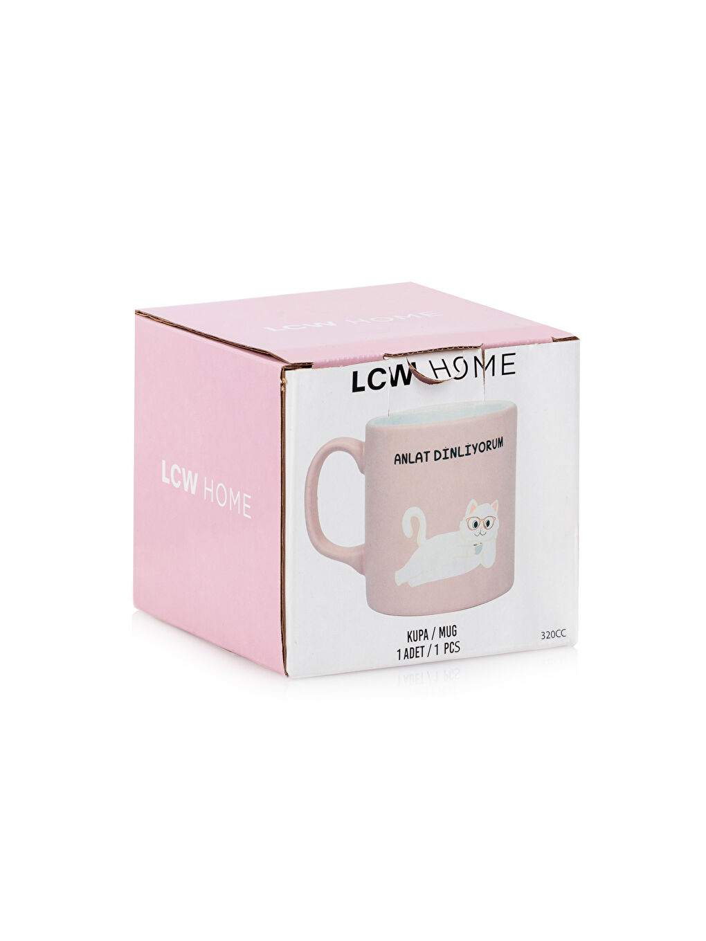 LCW HOME Karişik Baskılı Seramik Kupa 320 ml - 3