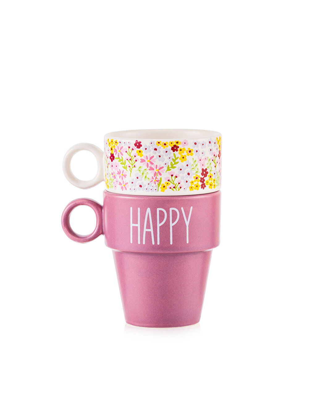 LCW HOME Karişik Baskılı Seramik Kupa Seti 2'li 235 ml - 4