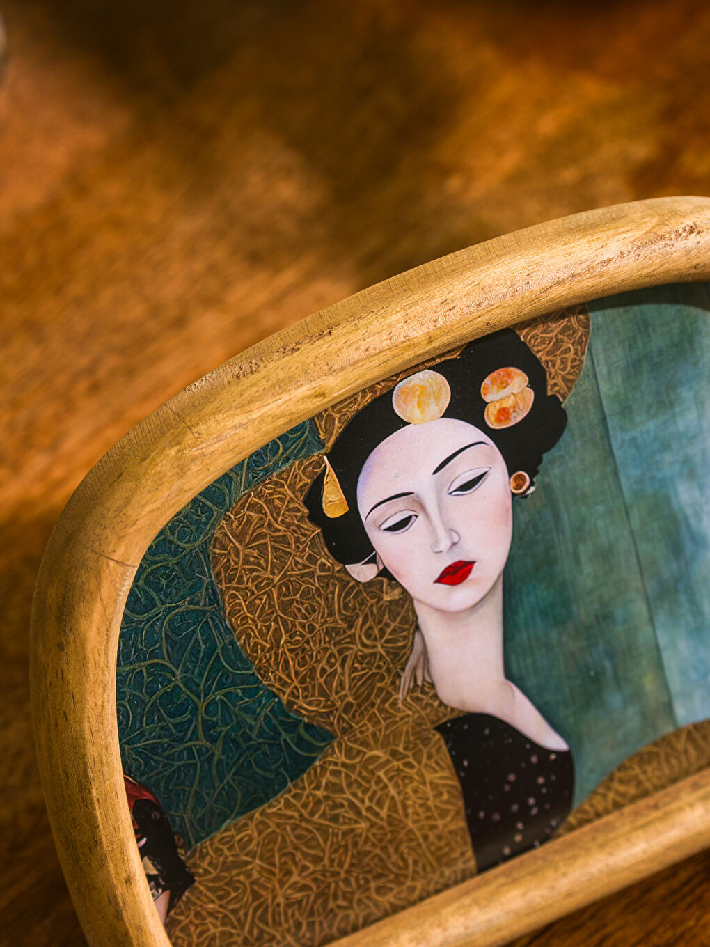 Kahverengi Ahşap Ayaklı Fotoğraf Çerçevesi 14 cm-1