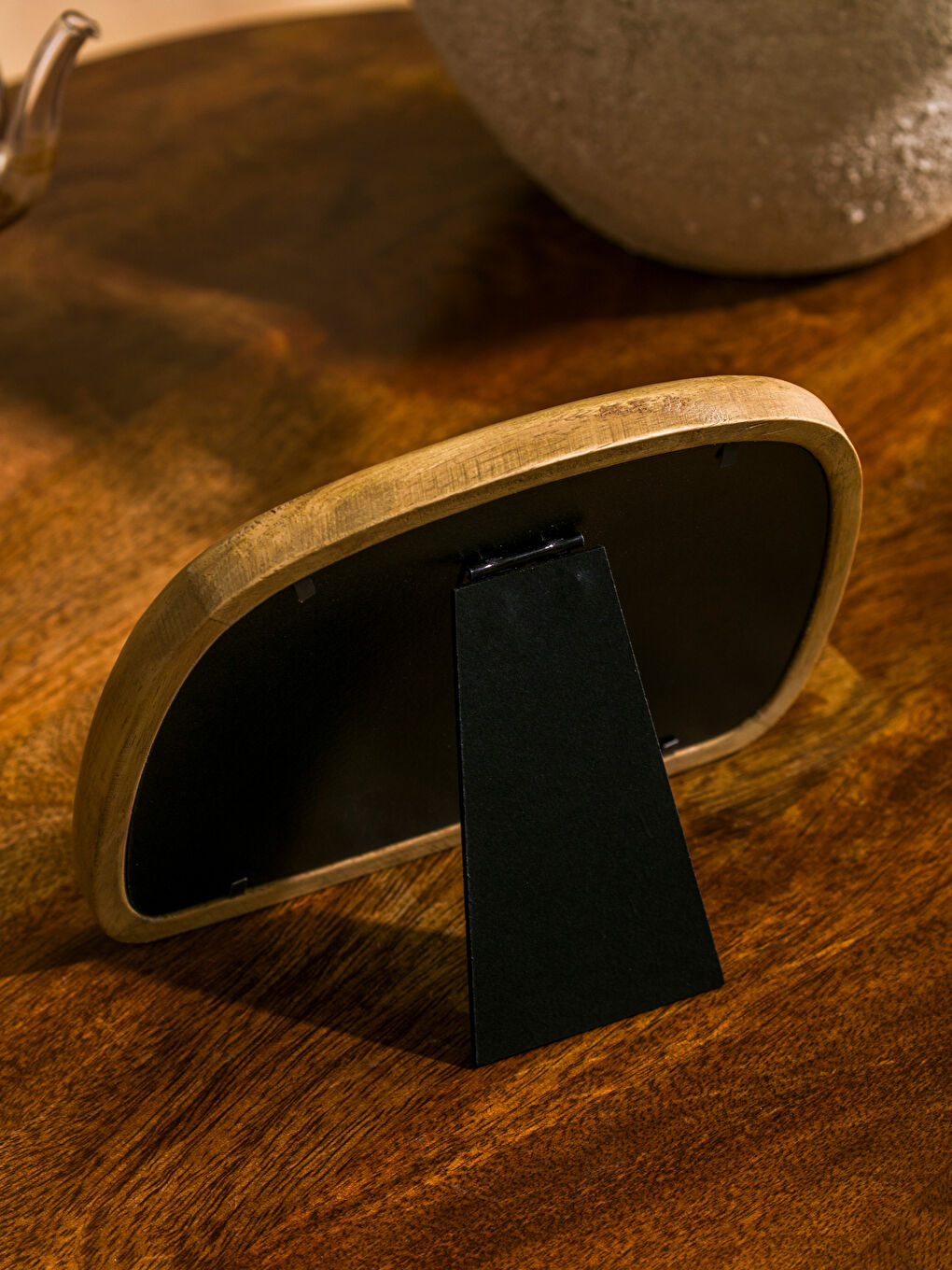 Kahverengi Ahşap Ayaklı Fotoğraf Çerçevesi 14 cm-2