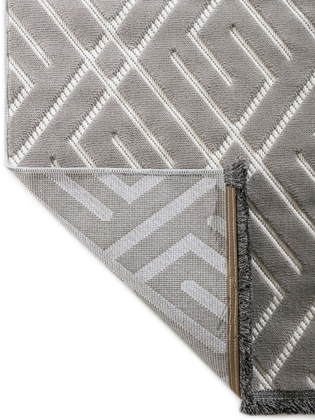 LCW HOME Gri Nakışlı Halı 80x150 cm - 2