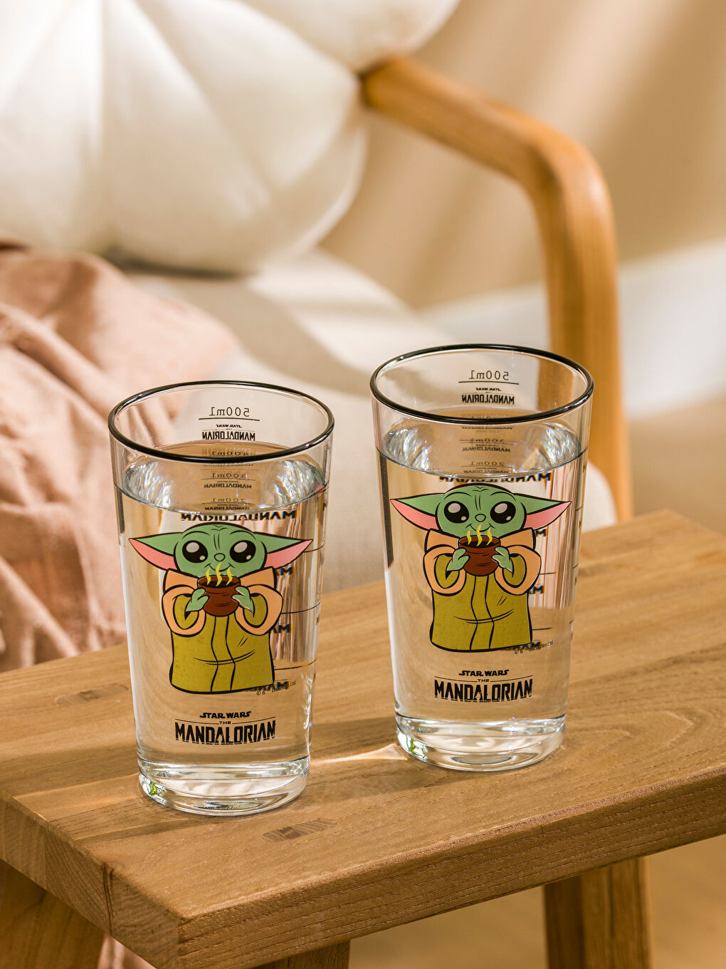 Yoda Printed Water Glass 2 Pack 570 ml -S5JM91Z8-F9C