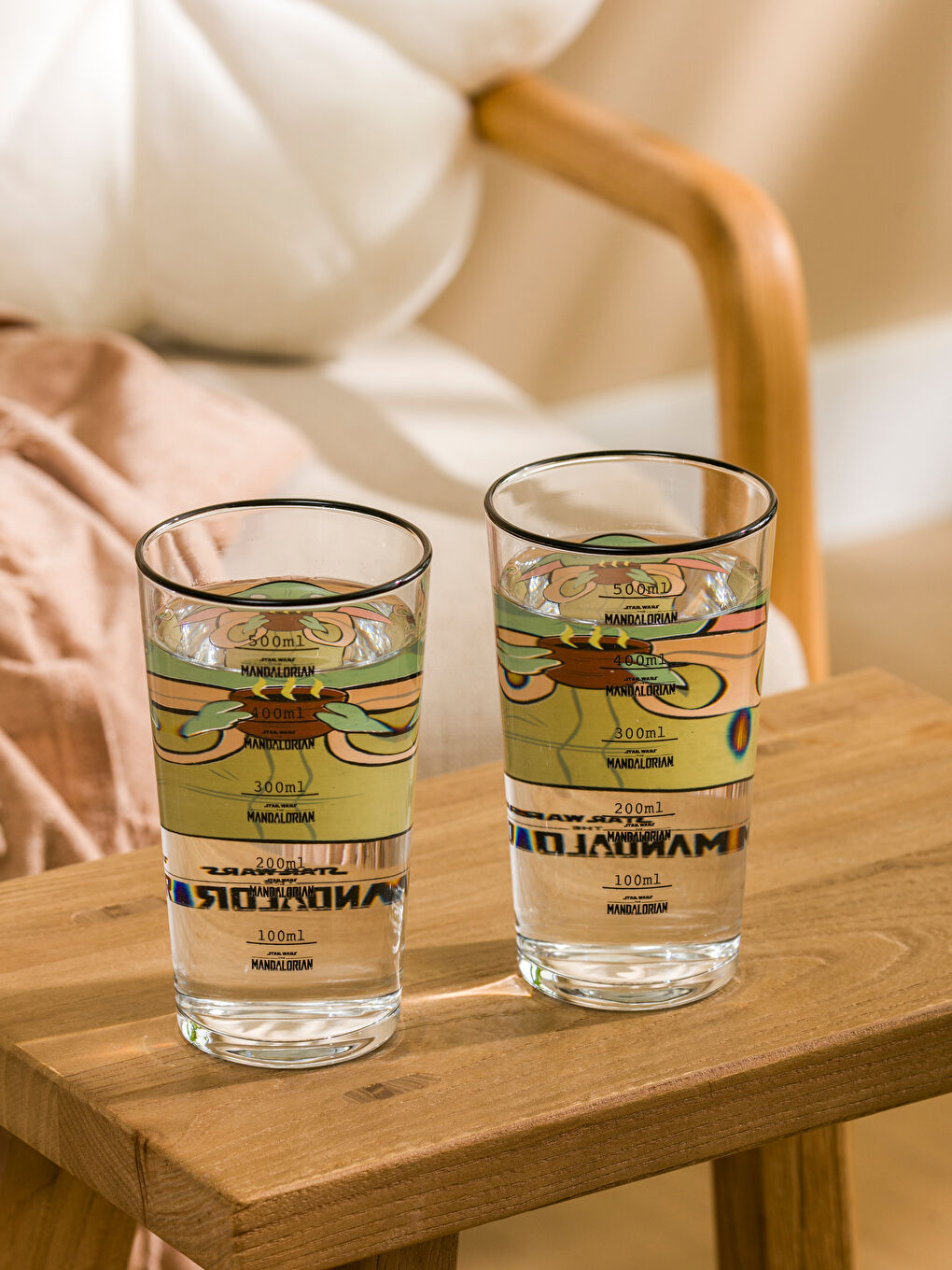 Yoda Printed Water Glass 2 Pack 570 ml -S5JM91Z8-F9C