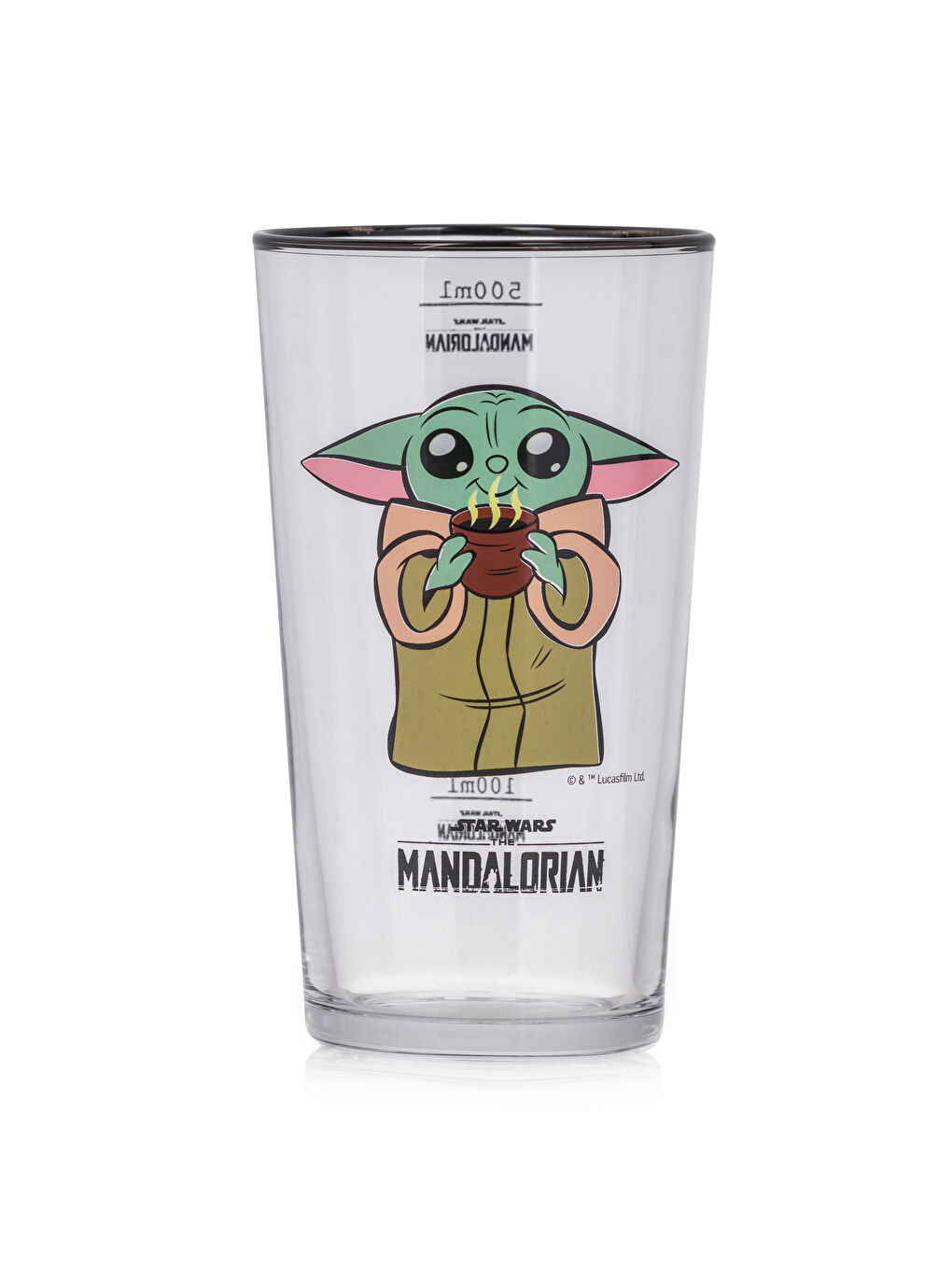 Yoda Printed Water Glass 2 Pack 570 ml -S5JM91Z8-F9C