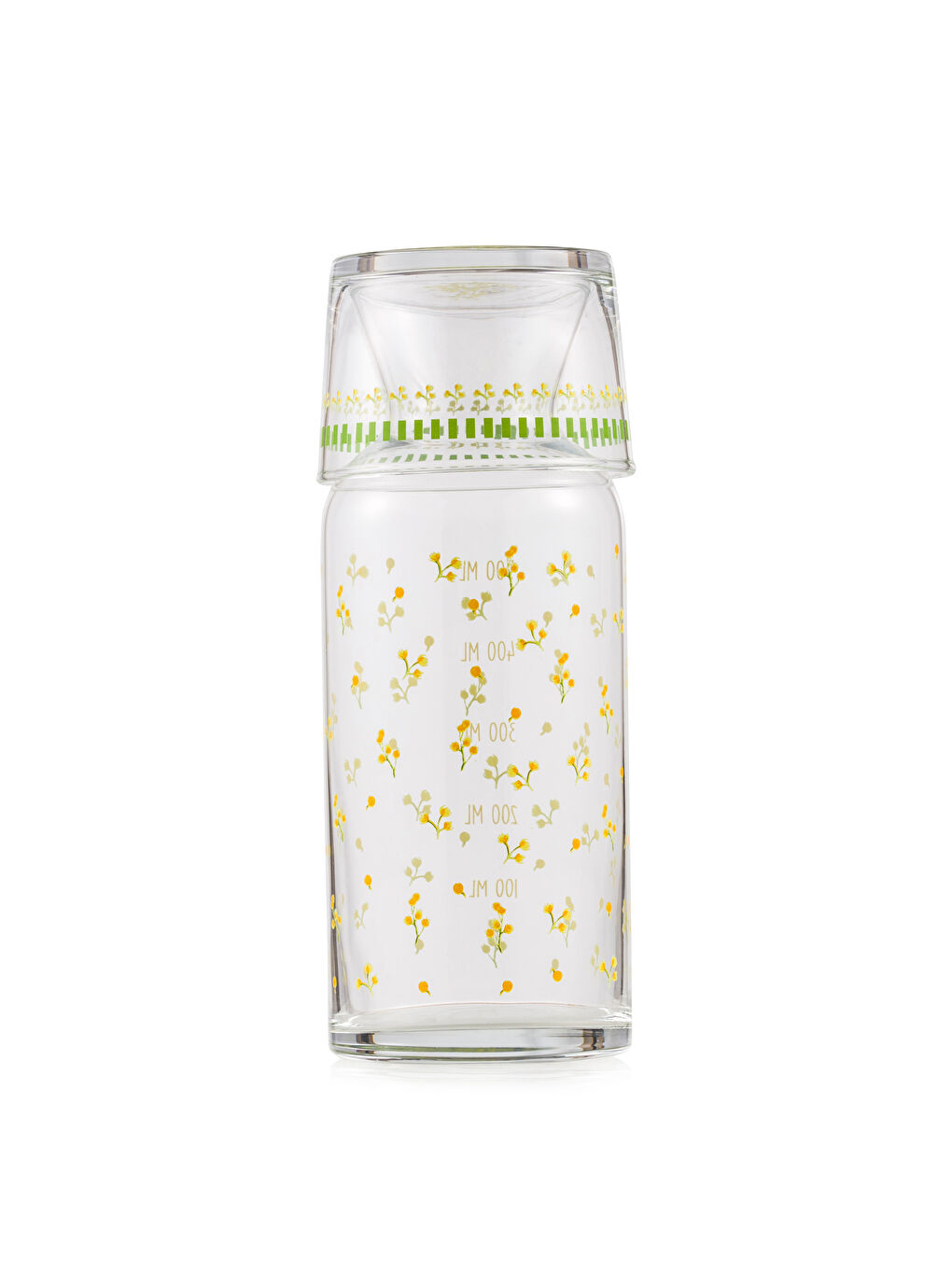 LCW HOME Sari Çiçekli Cam Su Şişesi 700 ml - 6