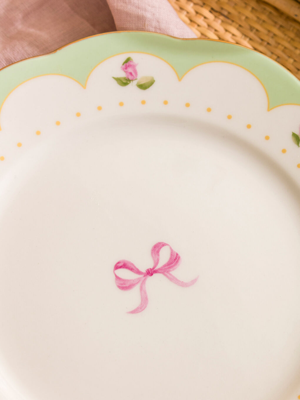 LCW HOME Karişik Fiyonk Baskılı Porselen Servis Tabağı 26 cm - 2