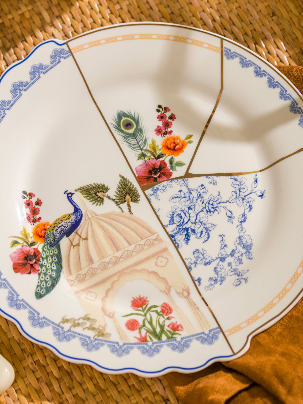 LCW HOME Beyaz Baskılı Porselen Pasta Tabağı 21 cm - 2