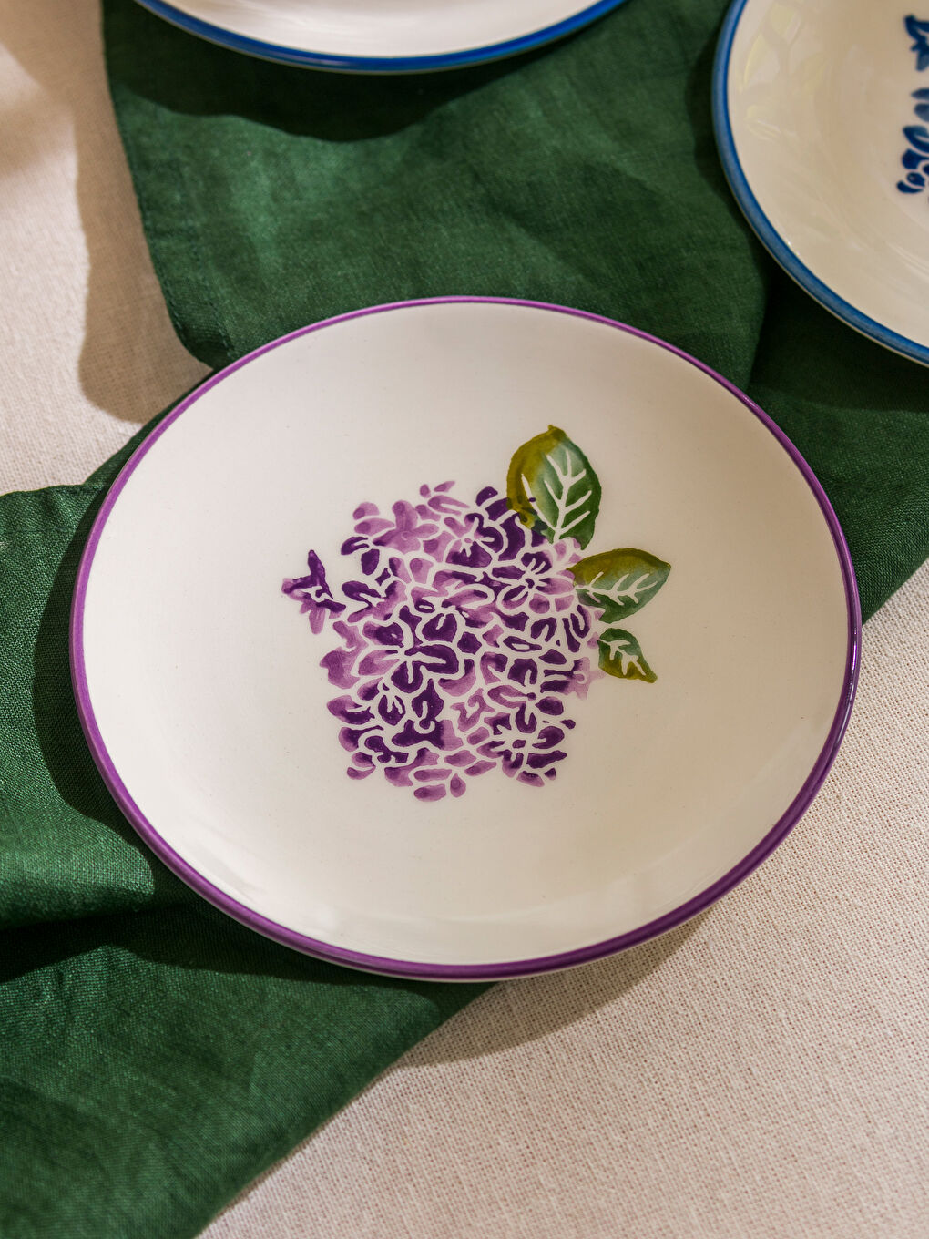 Floral Printed Ceramic Cake Plate 4-pack 16 cm -S5K077Z8-F9C
