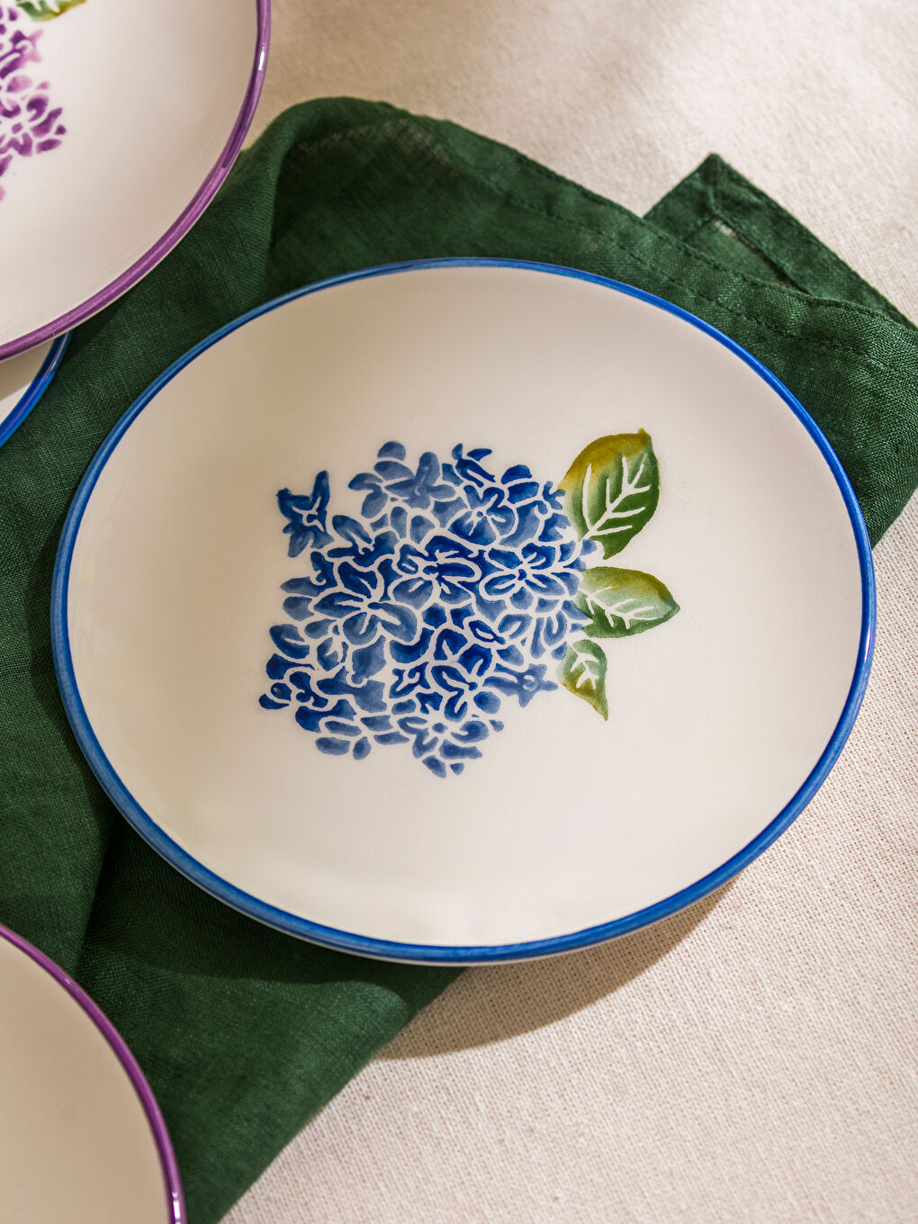 Floral Printed Ceramic Cake Plate 4-pack 16 cm -S5K077Z8-F9C