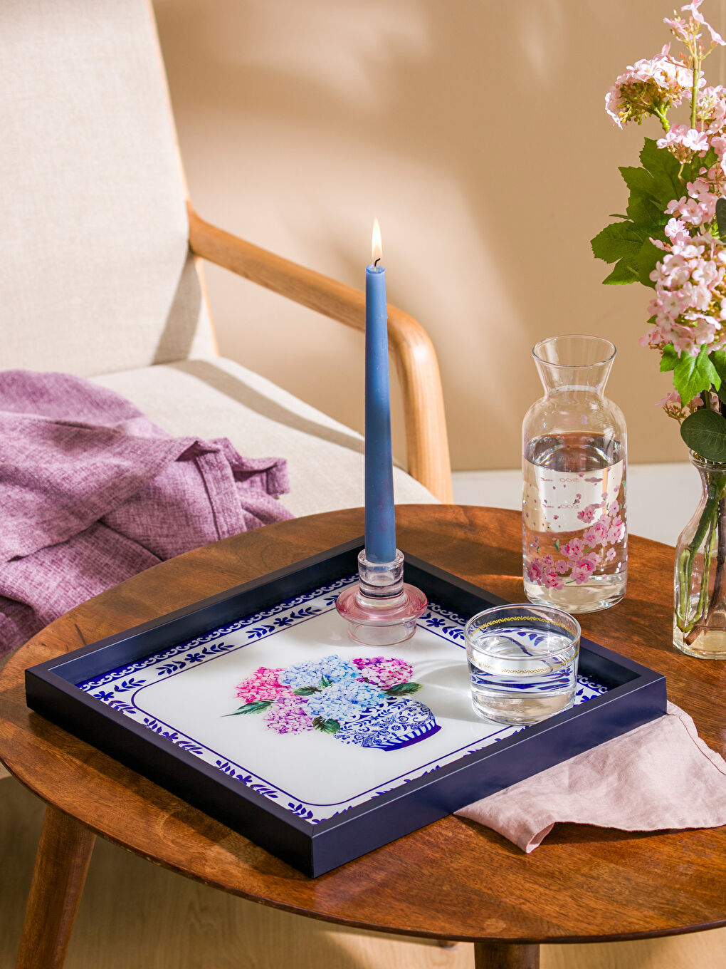 Printed Decorative Tray 33x33 cm