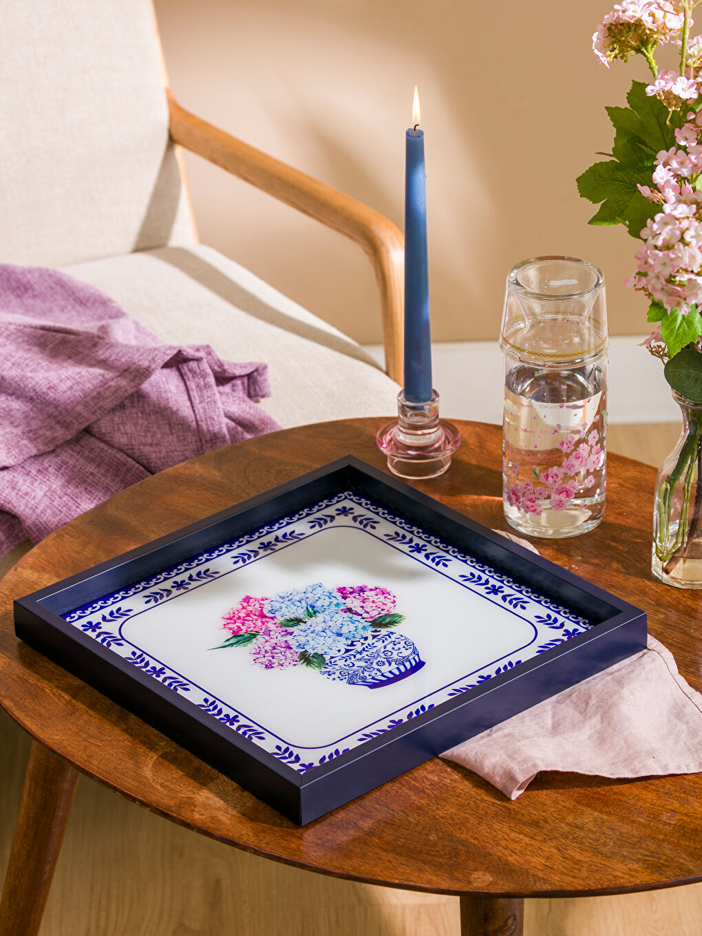 Printed Decorative Tray 33x33 cm-1