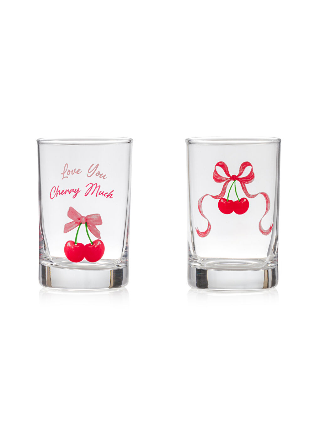 Cherry Printed Glass Water Glass Set of 4 125 ml -S5K560Z8-M0T