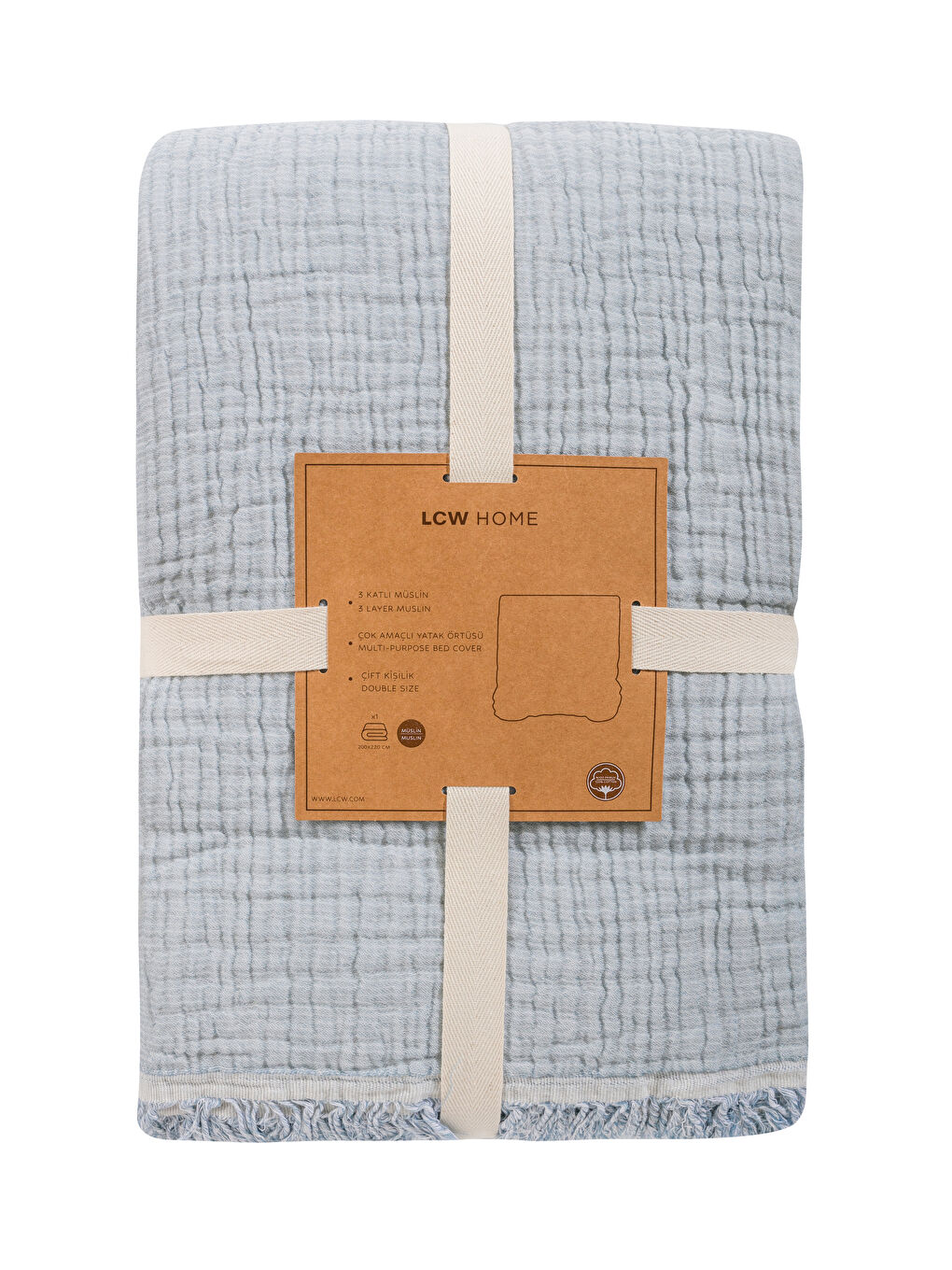 LCW HOME Double Cotton Bedspread -S60038Z8-Z5D