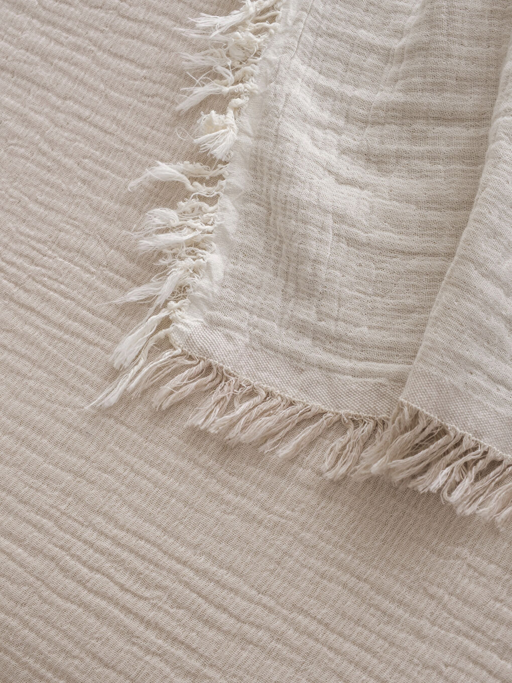 Kahverengi Tek Kişilik Pamuklu Yatak Örtüsü-3