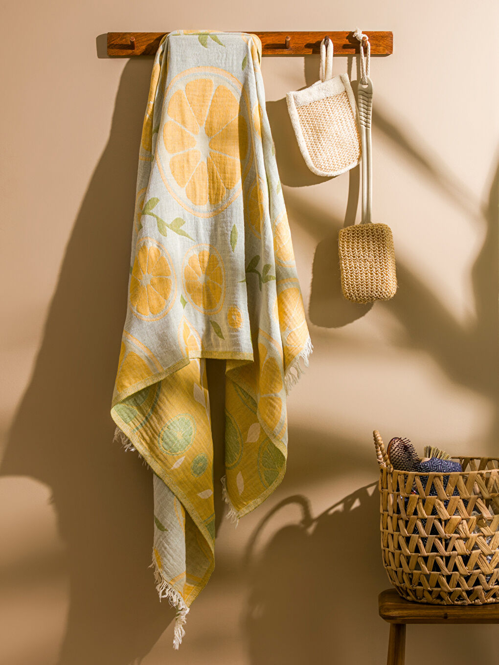 Printed Turkish Towel Women's Towel 90x165 cm -S60049Z8-LUG